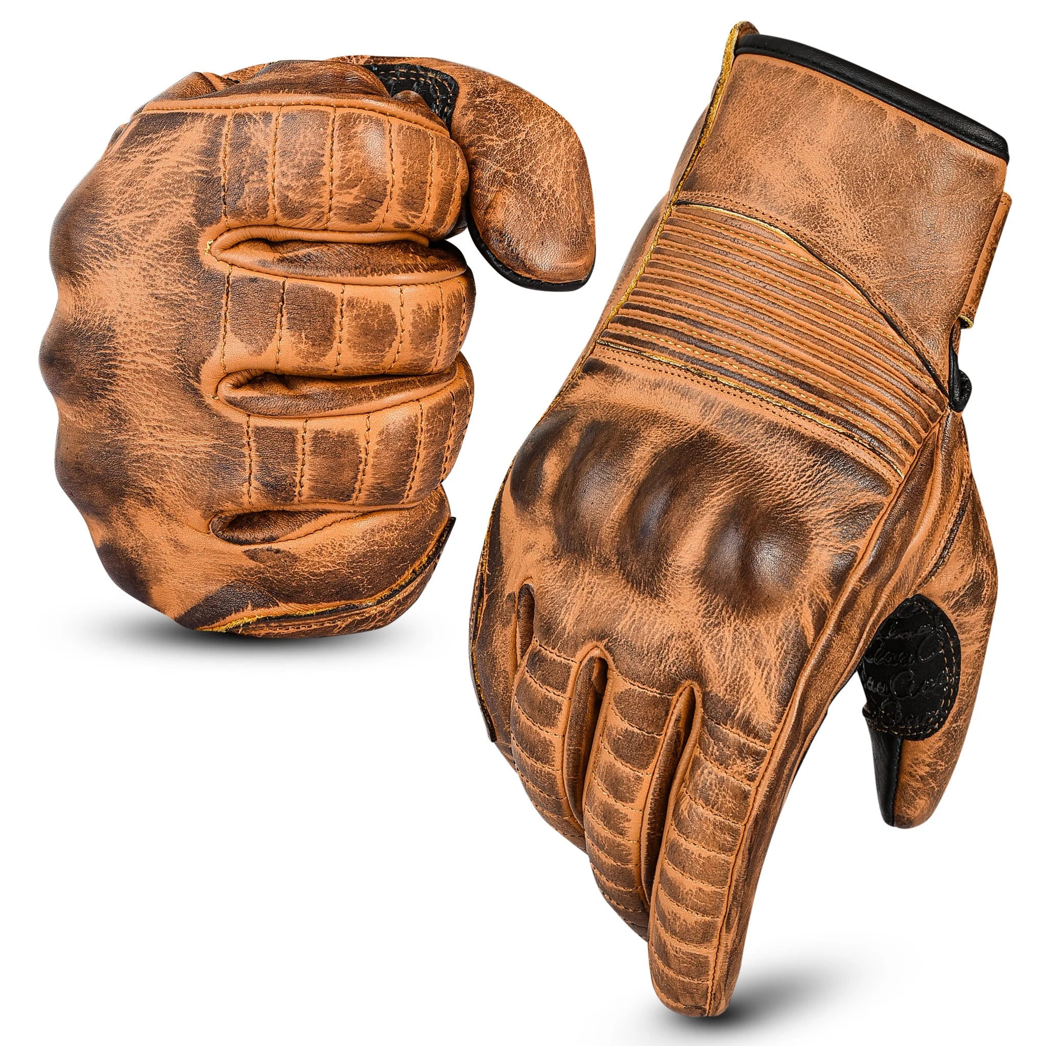 aaaSportx™ Unisex All-Weather Motorcycle Gloves - Leather - Touchscreen Compatible