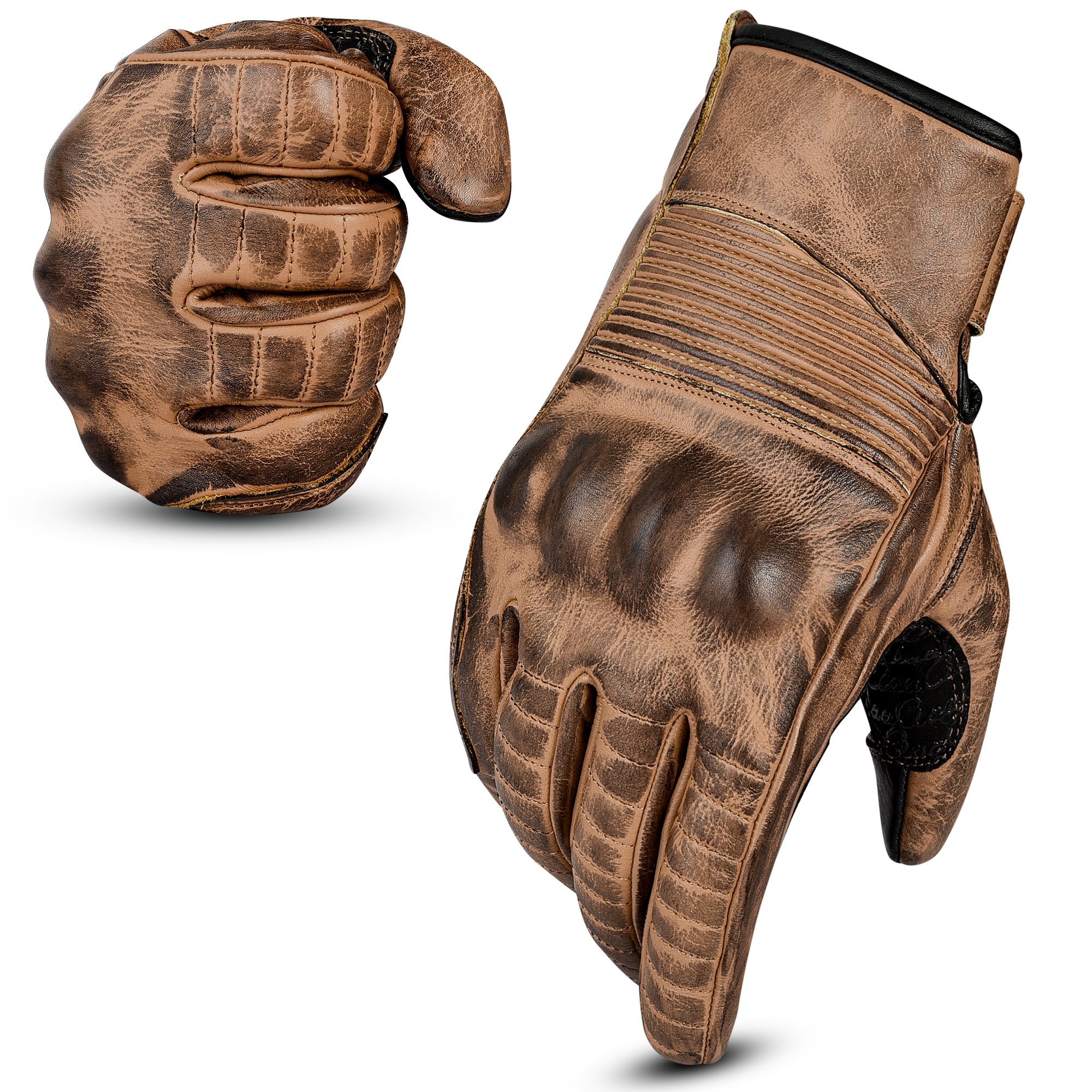 aaasportx |Motorcycle Gloves Men's Leather Motorbike Gloves- All Weather Motorcycle Gloves with Touchscreen and Non-Slip Pads