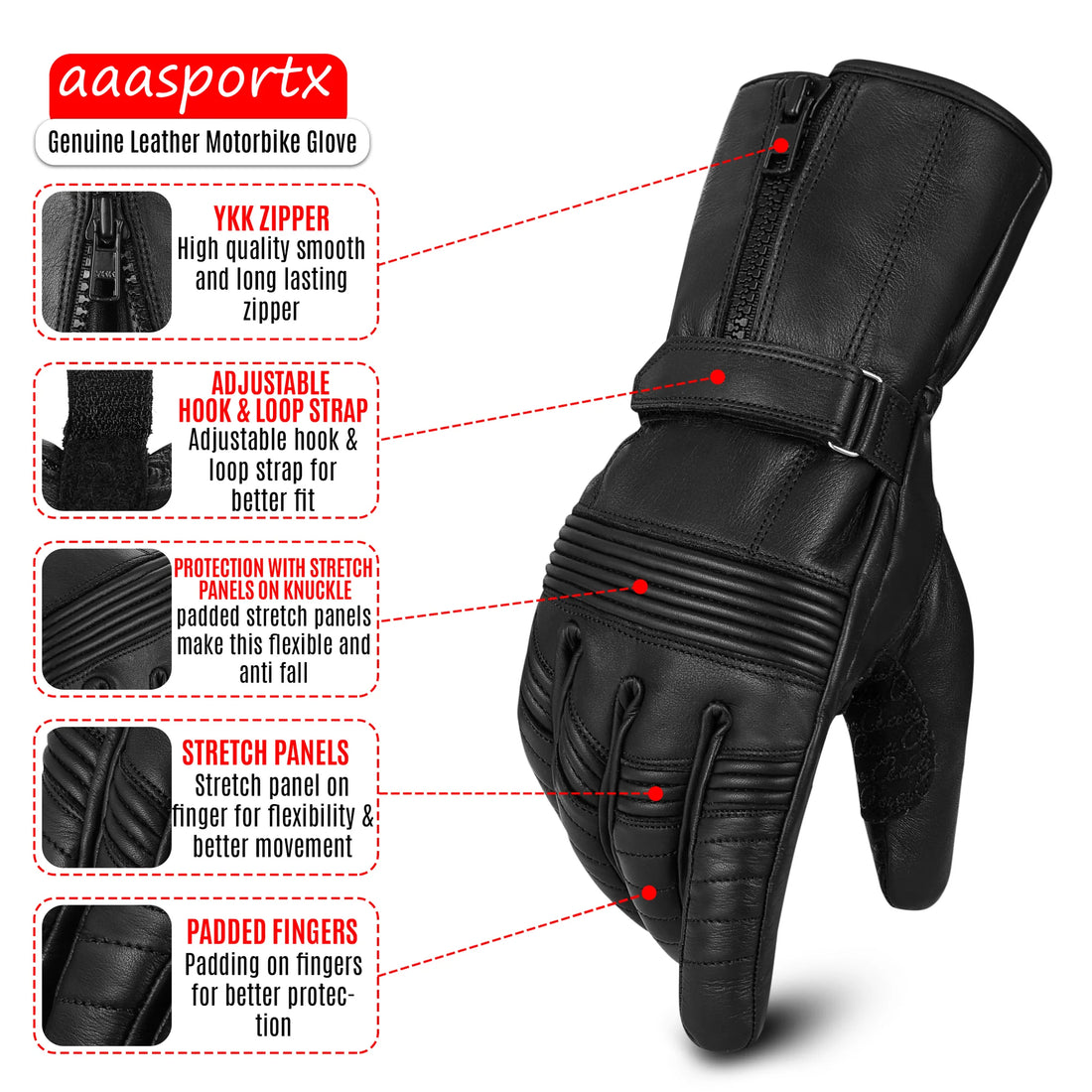 aaaSportx™ Waterproof Winter Motorcycle Gloves